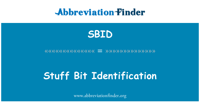 SBID: Věci Bit identifikace