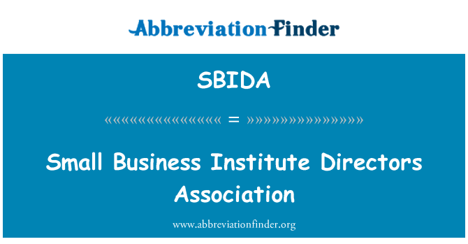 SBIDA: Small Business Institute Directors Association