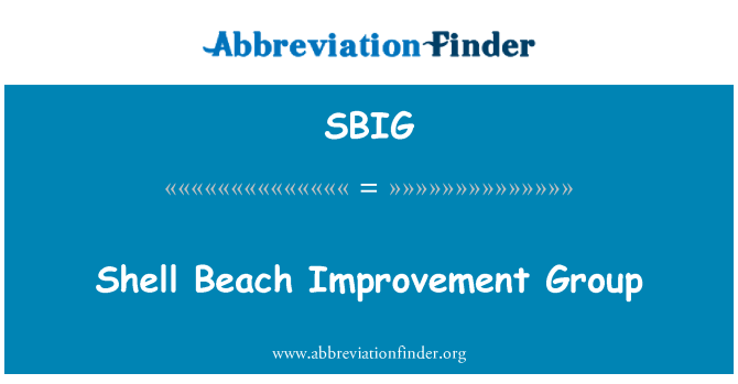 SBIG: Koki Beach amelyorasyon gwoup