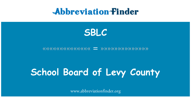 SBLC: Komite lekòl Levy eta