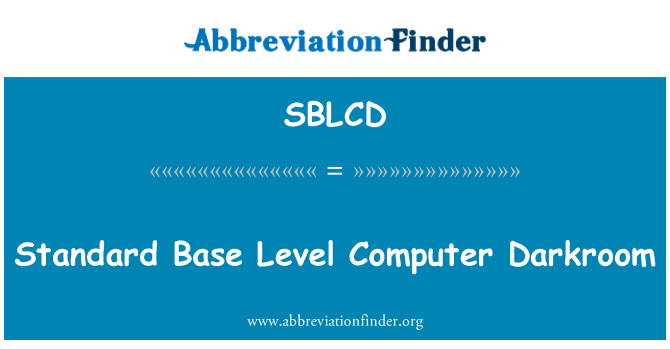 SBLCD: Standard Base niveau Computer mørkekammer