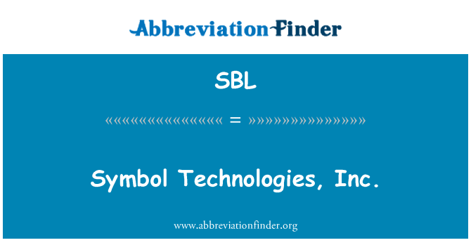 SBL: 符号技术公司