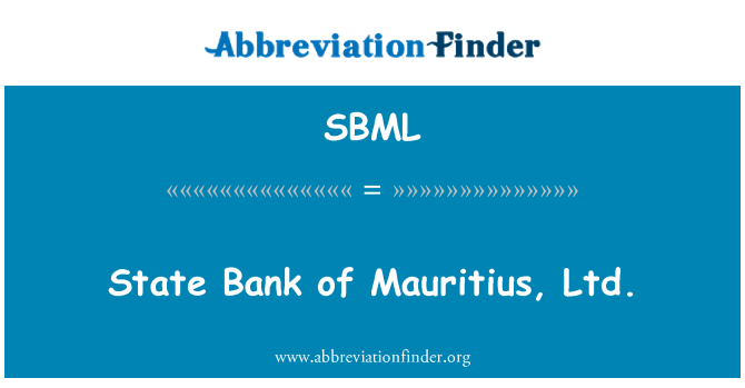 SBML: Státní banka Mauricius, s.r.o.