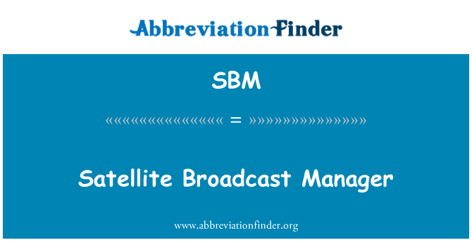 SBM: Manajer siaran satelit