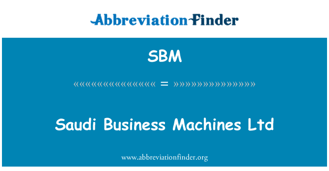 SBM: Arab perniagaan Mesin Ltd