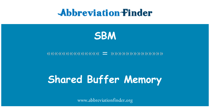 SBM: หน่วยความจำบัฟเฟอร์ที่ใช้ร่วมกัน