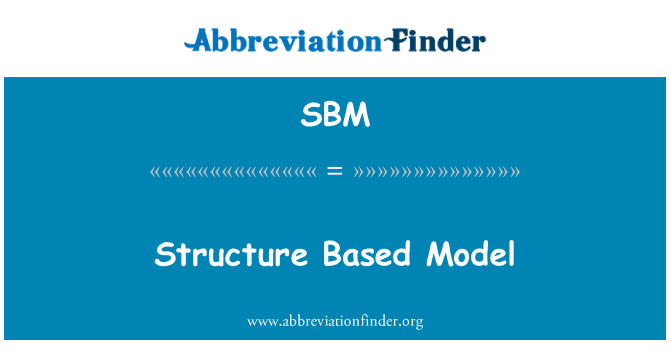 SBM: Model seiliedig ar strwythur