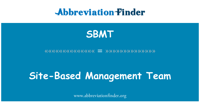 SBMT: Team di gestione basata sul sito