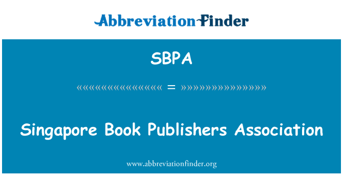 SBPA: Singapore Book Publishers Association