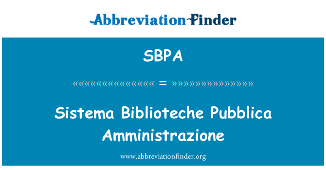 SBPA: Sistema Biblioteche Pubblica Amministrazione