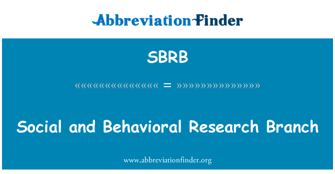 SBRB: Branch rechèch sosyal Et au