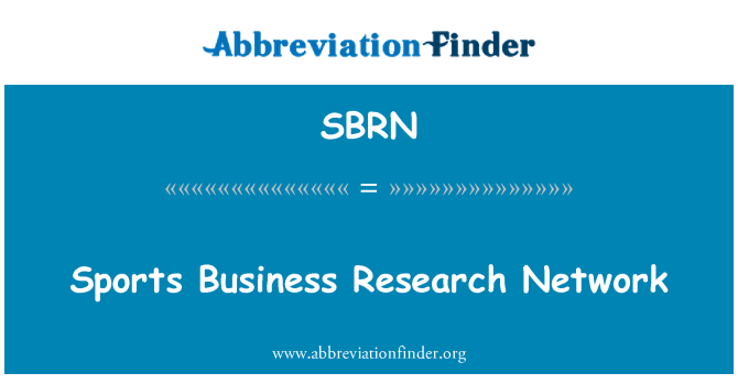 SBRN: Sports Business Research Network