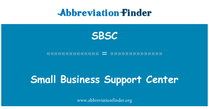 SBSC: Small Business Support Center