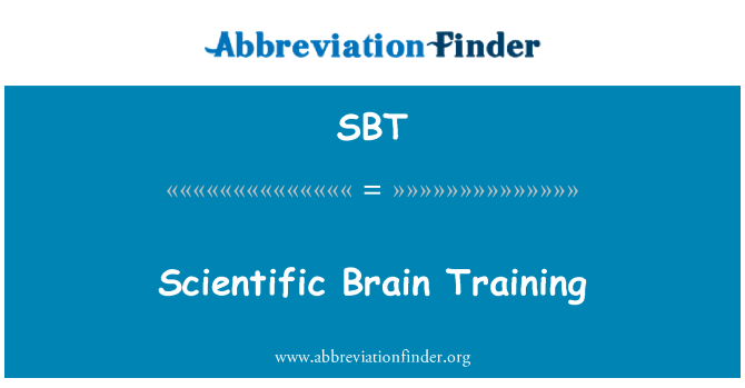 SBT: Formazione scientifica cervello