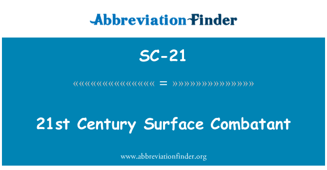 SC-21: 21-го століття поверхні комбатант