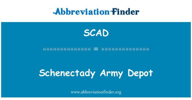 SCAD: Schenectady vojska Depo