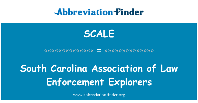 SCALE: South Carolina Association of Law Enforcement upptäcktsresande