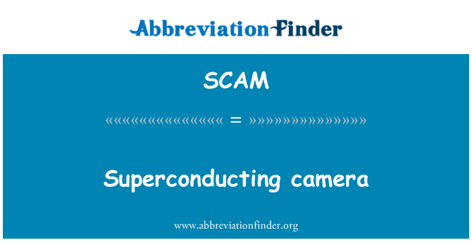 SCAM: Supravodivý fotoaparát