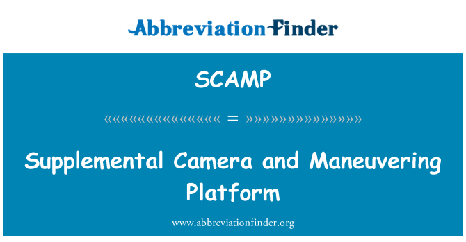 SCAMP: Supplementari tal-kamera u Maneuvering pjattaforma