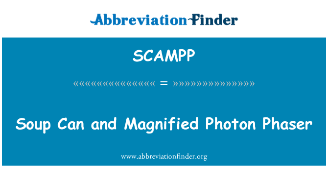 SCAMPP: Sopa puede y amplificada del fotón Phaser