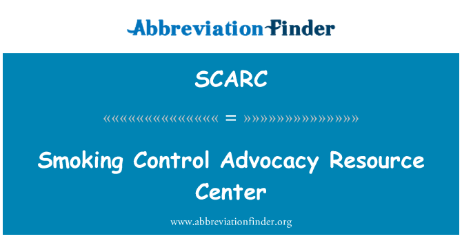 SCARC: Smēķēšanas kontroles aizstāvības Resource Center