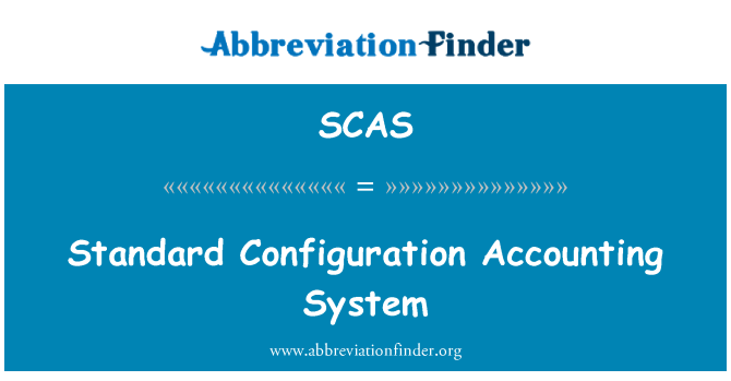 SCAS: Sistèm kontab Configuration estanda