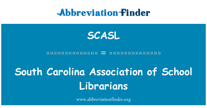 SCASL: दक्षिण कैरोलिना स्कूल पुस्तकालय की एसोसिएशन