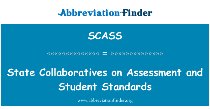 SCASS: 关于评估和学生标准的国家 Collaboratives