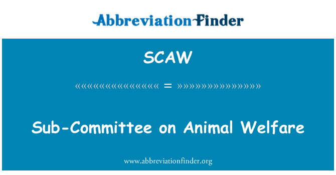 SCAW: Komite de baz sou Animal byennèt sosyal