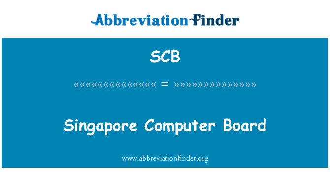 SCB: Singapore Computer Board