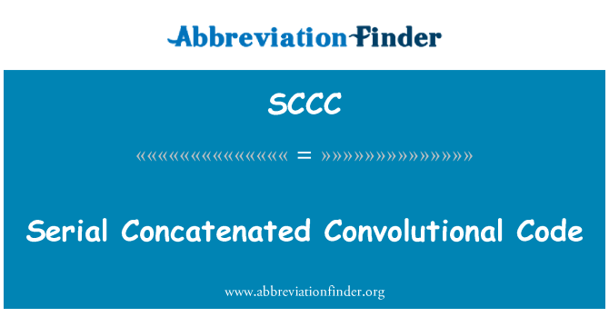 SCCC: Código convolucional concatenado serial