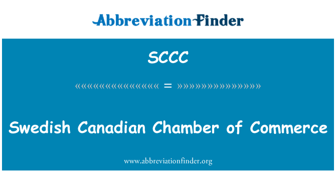 SCCC: Suedeză-Canadian camerei de comert