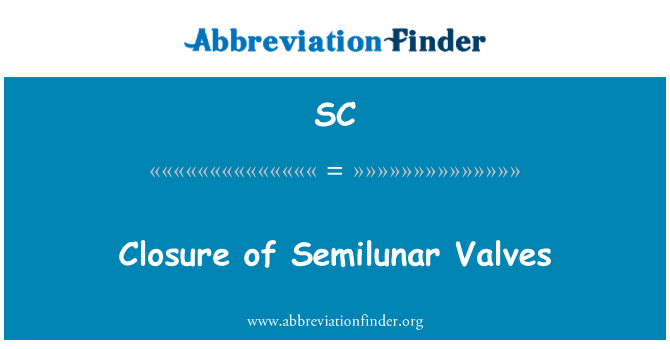 SC: Fermeture des Valves semilunaires