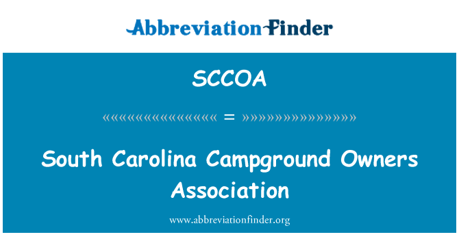 SCCOA: South Carolina kempingā īpašnieku asociācija