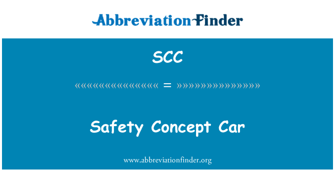 SCC: Mobil konsep keselamatan