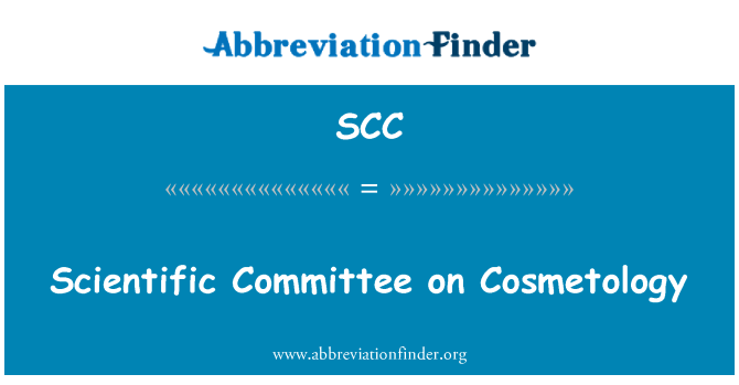 SCC: Scientific Committee on Cosmetology
