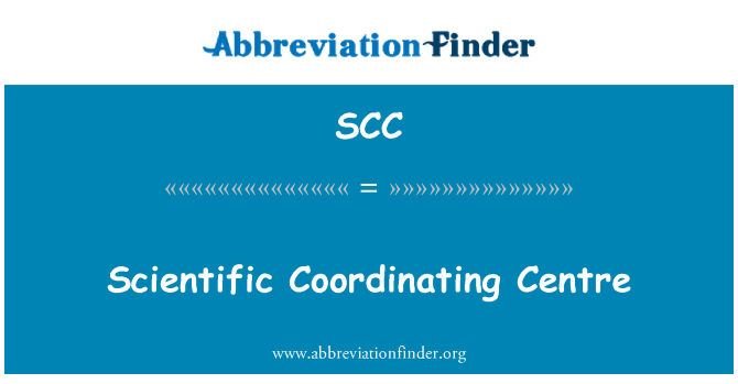 SCC: مرکز هماهنگی علمی