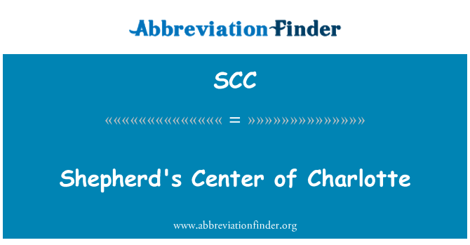 SCC: Shepherd's Center of Charlotte