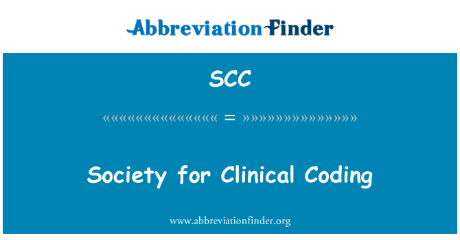 SCC: Sociedad para la codificación clínica