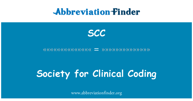 SCC: المجتمع للترميز السريري