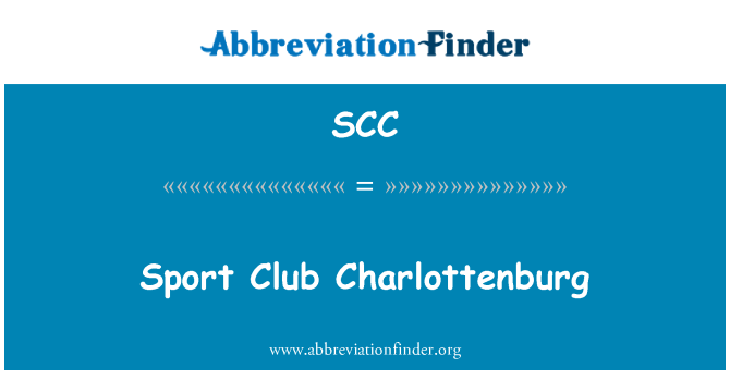 SCC: Sport Club Charlottenburg