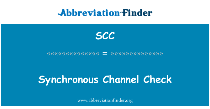 SCC: Synchrone Kanal Check