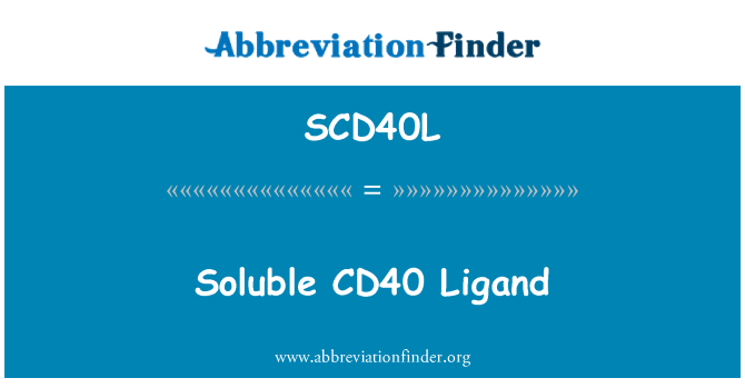 SCD40L: 녹는 CD40 Ligand