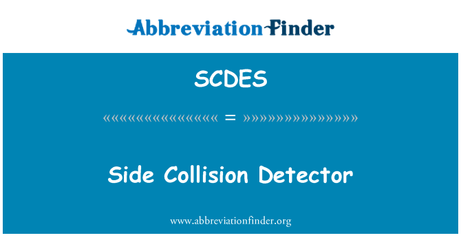 SCDES: Pengesan perlanggaran sisi