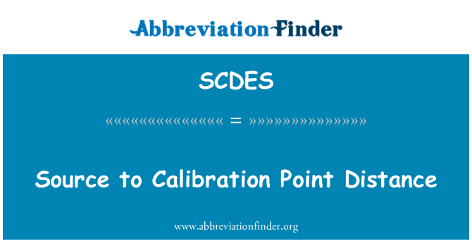 SCDES: Font a distància de punt de calibratge