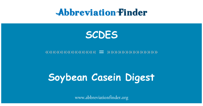 SCDES: Kacang soya Casein Digest