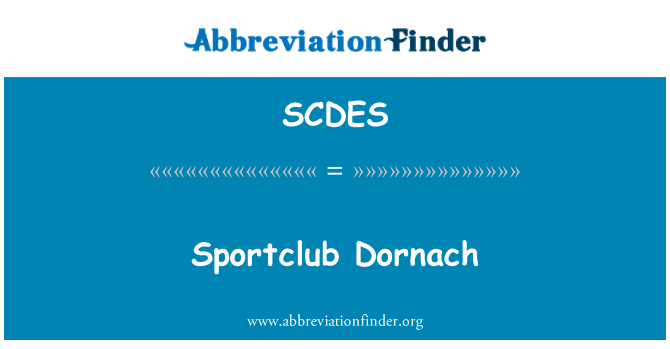 SCDES: سپورٹکلب دورناچ