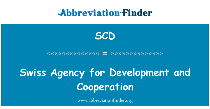 SCD: Švicarska agencija za razvoj in sodelovanje