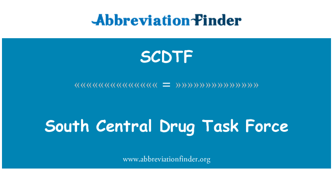 SCDTF: South Central Drug-Taskforce