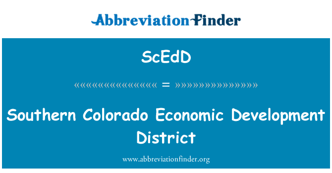 ScEdD: Southern Colorado ekonomického rozvoje okresu